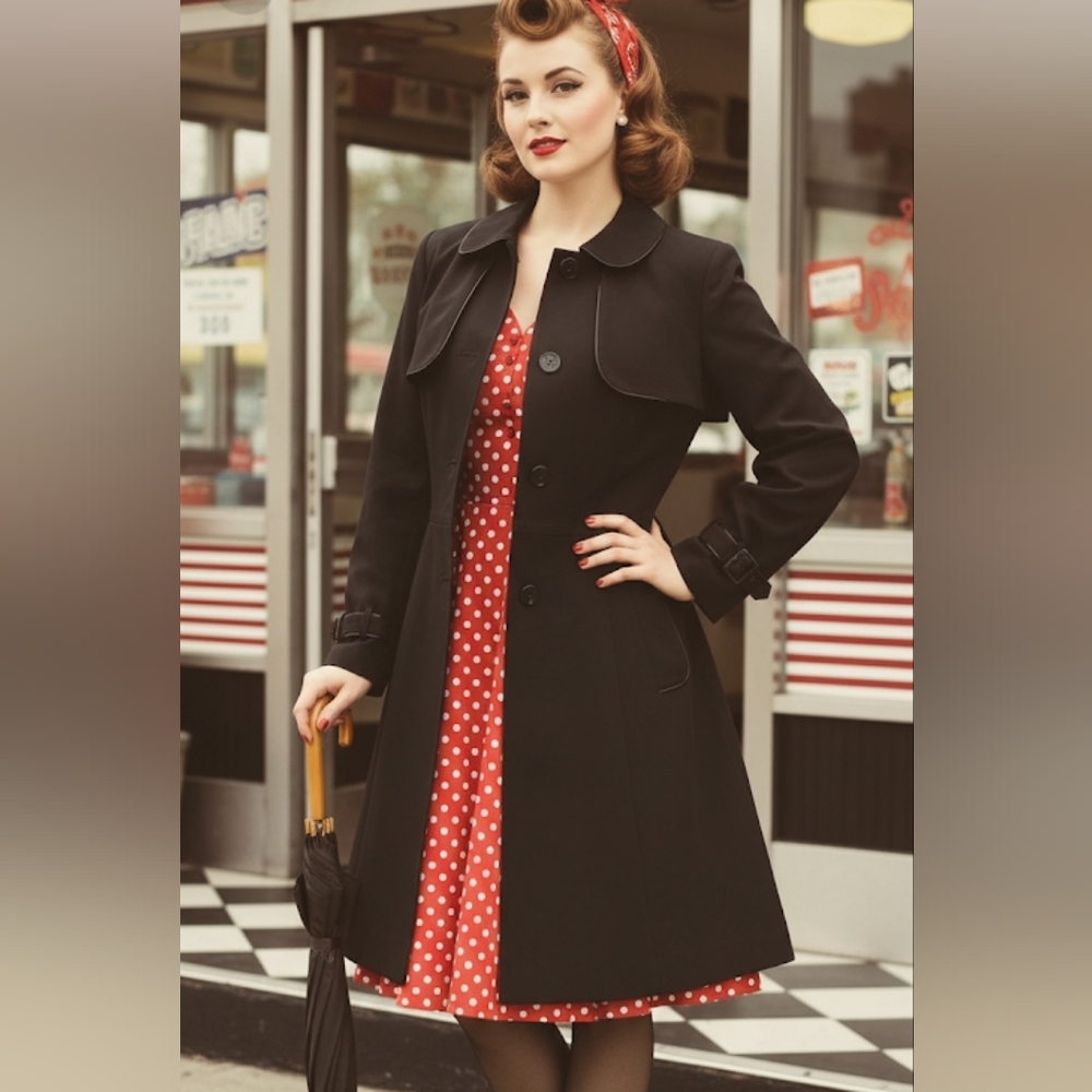 VINTAGE Nuage Trench Coat Size S